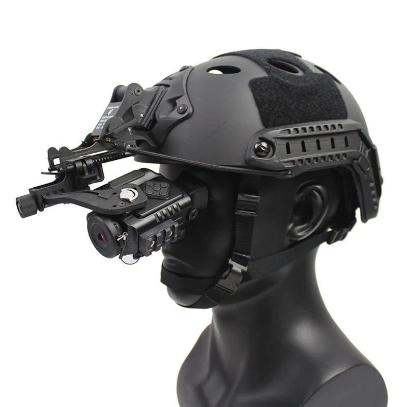 Protecteur de tête d'équipement de casque avec vision nocturne, équipement  de protection d'alpinisme extérieur