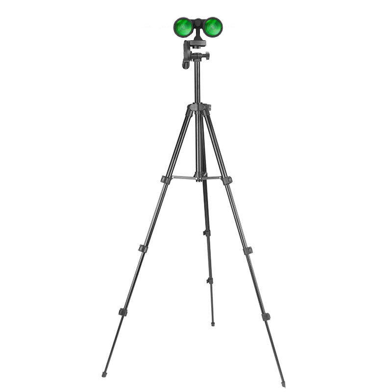 Trépied 184 Cm Charge 10 Kg - Compatible Jumelles, Longue-vue, Appareil Photo - Avec Adaptateur Et Plaques Rapides - 12